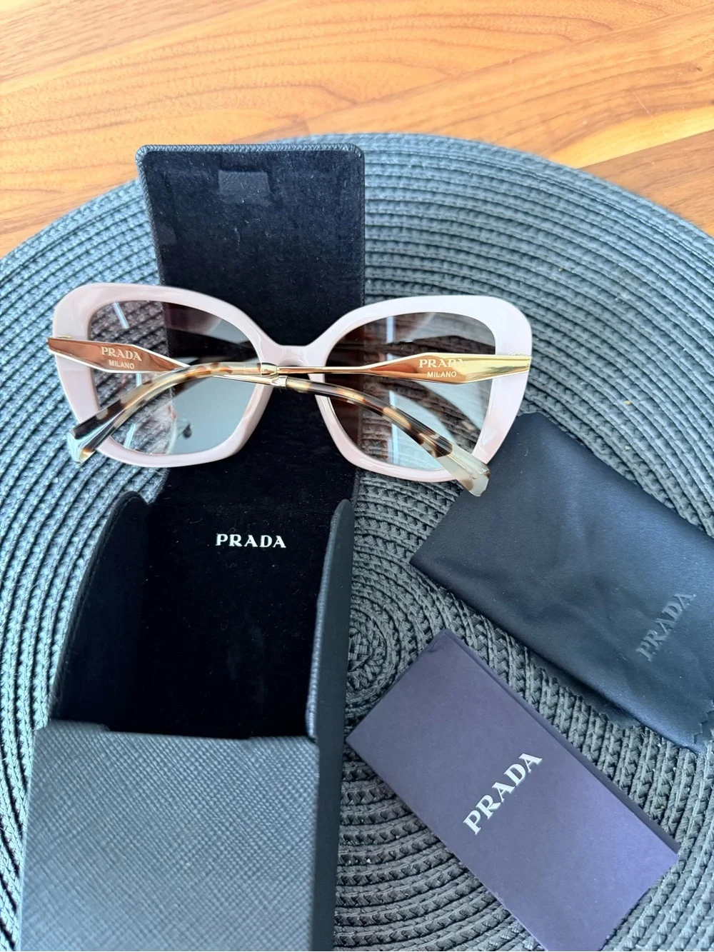 Prada Blush Cat-Eye Sunglasses with Tinted Lenses